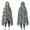 DarkGray Cartoon Dinosaurs-1, variant on Wearable Blanket,DarkBrown Cartoon Dinosaurs Forest Pattern Hooded Wearable Flannel Blanket for Adults & Teens,Winter Poncho Shawl Wrap Cape Cozy Anti-Pill,50"x60"