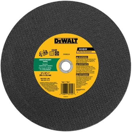 Black & Decker DW8025 Cut-Off Wheel 14" D X 0.78" Silicon Carbide
