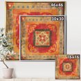 thumbnail image 2 of Moroccan Orange Tiles Collage II - Bohemian Chic Framed Canvas, 2 of 3