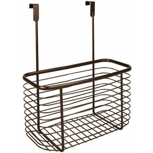 iDesign Axis Metal Door Storage Organizer Basket