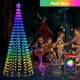thumbnail image 2 of Árbol de Navidad con iluminación Holaurora de 8 pies y 340 LED con adorno en forma de estrella, 2 of 7