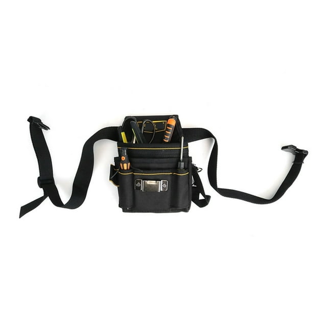 18 Pocket Tool Belt Organizer Electrician Tool Pouch Storage Bag High-density Oxford Cloth Multi Function Tool Repair Waist Bag ,Adjustable
