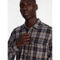 thumbnail image 4 of George Men's and Big Men's Double Pocket Flannel Shirt, Sizes XS-3XLT, 4 of 5