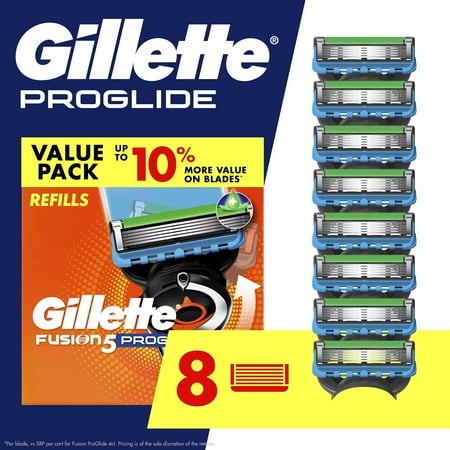 Gillette ProGlide Men's Razor Blades, 8 Blade Refills