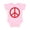 AD-Pink, variant on Fun Red Peace Sign Boys or Girls Baby Bodysuit