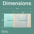 thumbnail image 7 of Home Intuition 2-Pack Adjustable Horizontal Window Screen 15-25 inches Wide, 10 Inch High, Bug and Mosquito Netting, Replacement WindowScreen for Kitchen Windows, RV Camper, Dorm Ventilation, 7 of 7