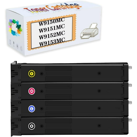 Compatible Toner Cartridges Replacement W9150MC W9151MC W9152MC W9153MC for HP MFP E78625dn E78630dn E78635dn Printers, High Yield 29,000 Pages
