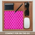 thumbnail image 4 of 3dRose, Hot pink quatrefoil pattern - girly Moroccan style - modern contemporary geometric clover lattice, MousePad, 4 of 7