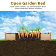thumbnail image 6 of Gymax Raised Garden Bed 92.5x95x11in Wooden Garden Box Planter Container U-Shaped Bed, 6 of 10