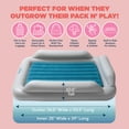 thumbnail image 4 of SlumberPod SlumberTot Cama de viaje inflable para niños pequeños - Colchón de aire portátil para niños con protectores de seguridad - Tamaño perfecto ideal para viajes o uso doméstico - Incluye bomba, 4 of 5