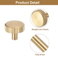 thumbnail image 4 of Unique Bargains Vis Moletées pour Pouce M3x5mm, Lot de 6 Vis Planes pour Pouce en Laiton à Tête Moletée Boulons, 4 of 5