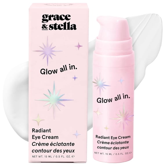 Grace & Stella Retinol & Caffeine Under Eye Serum, Hydrating Eye Cream for Puffiness and Wrinkles, All Skin Types, 0.5 fl oz / 15 mL