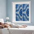 thumbnail image 4 of Blue Marble Window Privacy Film, Modern Luxury Granite Surface Motif Sketch Static Cling UV Sun Blocking Tint Film Heat Control Windows Films for Bedroom Bathroom, Window Stickers 17.7"x39.3", 4 of 8