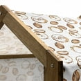 thumbnail image 5 of Coffee Pet House, Conceptual Watercolor Art with Beans and Spilled Java Drops Circular Stains, Outdoor & Indoor Portable Dog Kennel with Pillow and Cover, 5 Sizes, Pale Brown White, by Ambesonne, 5 of 5