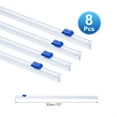 thumbnail image 2 of 8pcs Plastic Wrap Cutter, 13in Plastic Wrap Slide Cutter Snap Card Slot Installation Replacement for Aluminum Foil Wax Paper Parchment Paper Wrap Dispenser, Blue, 2 of 6