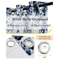 thumbnail image 5 of Blue Eucalyptus Blackout Curtains for Bedroom, Thermal Insulated Drapes, Weeping Botanical Leaf Watercolor Black Out Curtains 63 Inch Long Room Darkening Kitchen Curtains 42"x63" 2 Panels, 5 of 8