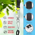 thumbnail image 2 of SereneLife 67" Giant Platform Tree Swing with Hang Kit, Outdoor Swing Set for Kids and Adults with 700 lbs Weight Capacity, Cushion Padded Metal Frame, Heavy-Duty Swing Ropes, Rainbow, 2 of 7
