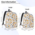 thumbnail image 2 of Easygdp Dog Faces Durable Canvas Laptop Backpack,Water-Resistant,Adjustable Shoulder Strap,Large Capacity,Lightweight, Fits 15-17in Laptops for School,Work,Travel-Medium, 2 of 5
