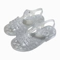 thumbnail image 4 of Godom Girls Sandals Open Toe Summer Flats Dress Sandal Shoes for Toddler Little Big Kid, 4 of 5