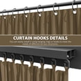 thumbnail image 5 of Kimunuk Outdoor Replacement Curtains for 10' X 12' Gazebo, Waterproof 4-Panels Khaki Gazebo Universal Privacy Sidewall Curtains with Zipper for Patio Garden Backyard, Curtain Only, 5 of 8