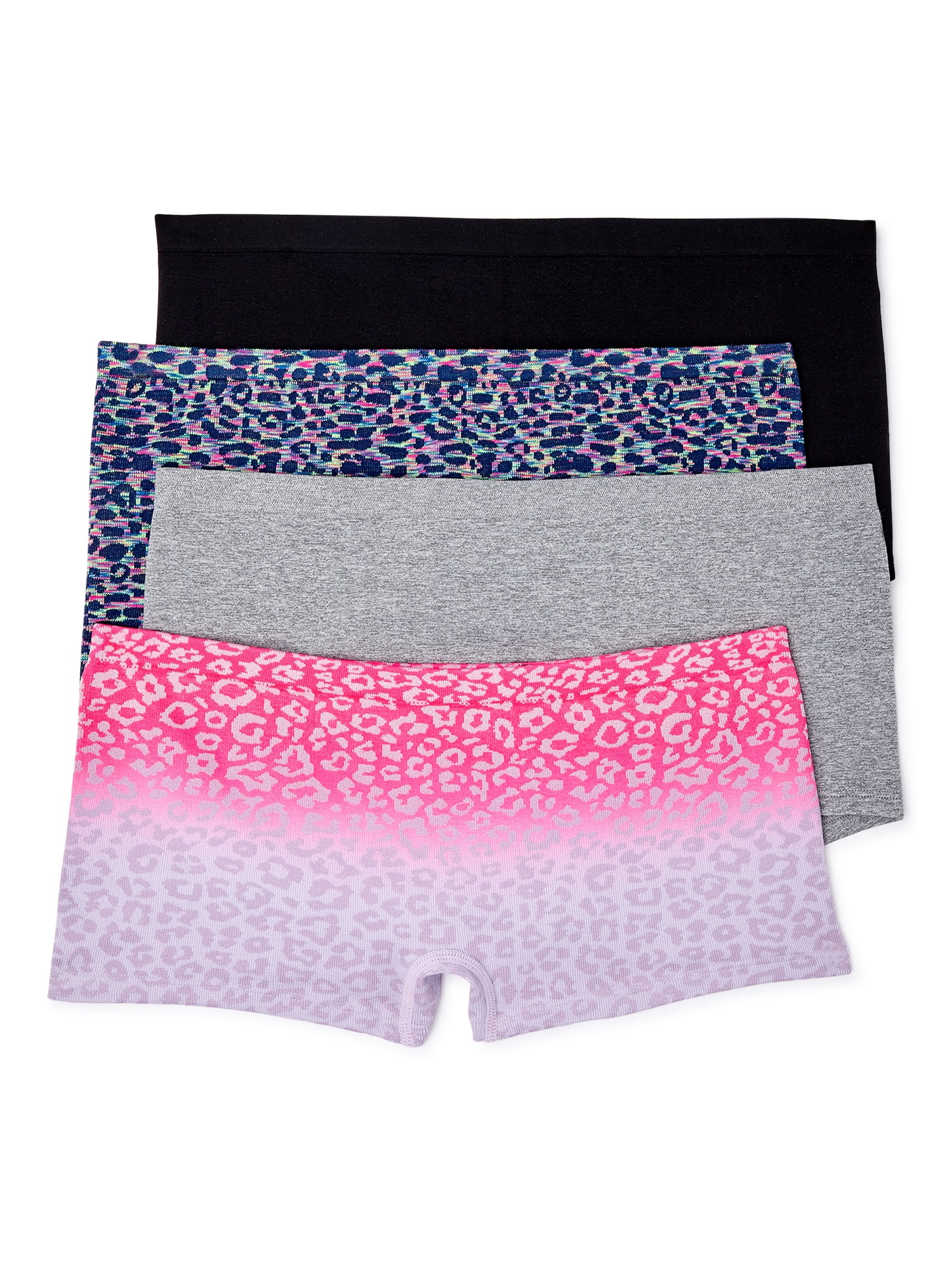 6 BOYSHORTS Seamless FLOWER Printed SOFT PANTIES UNDIES Underwear SPORT One size 