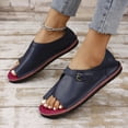 thumbnail image 4 of MLCDZ Slippers for Women Open Toe Bunion Sandals-Orthopedic Bunion Corrector Sandals Wide Width Arch Support Sandals Indoor Outdoor Soft Slides Flat Ankle Beach Shoes Roman Loafers Sandals Blue 35, 4 of 9