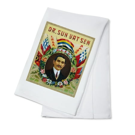 Dr. Sun Yat Sen Brand Cigar Box Label - Sun Yat-sen, Chinese Revolutionary (100% Cotton Kitchen