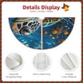 thumbnail image 3 of Sikiie Ocean Coral Turtle Nativity Christmas Tree Skirt, Jesus Christian Winter Holiday Tree Mat Decoration(30-48IN)30", 3 of 6