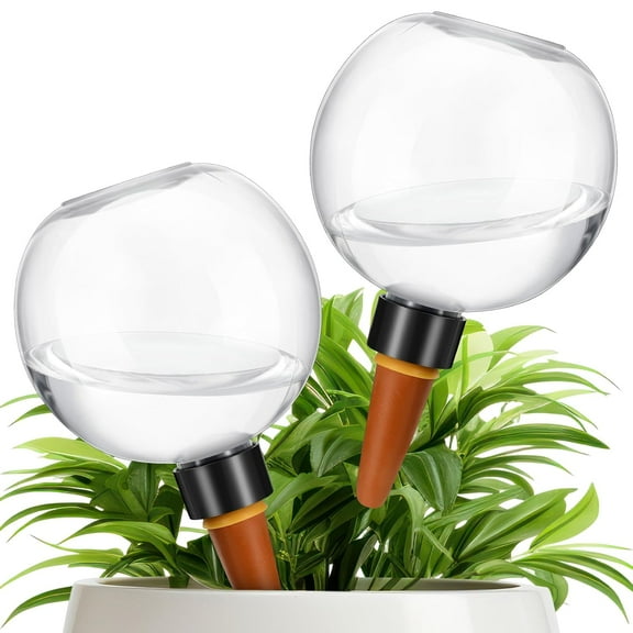 Artrylin 2 Pcs 300 ml Watering Globes Automatic Plastic Self Watering Planter for Indoor Plants Drip Irrigation with Slow Release Control for Garden,Watering Bulbs