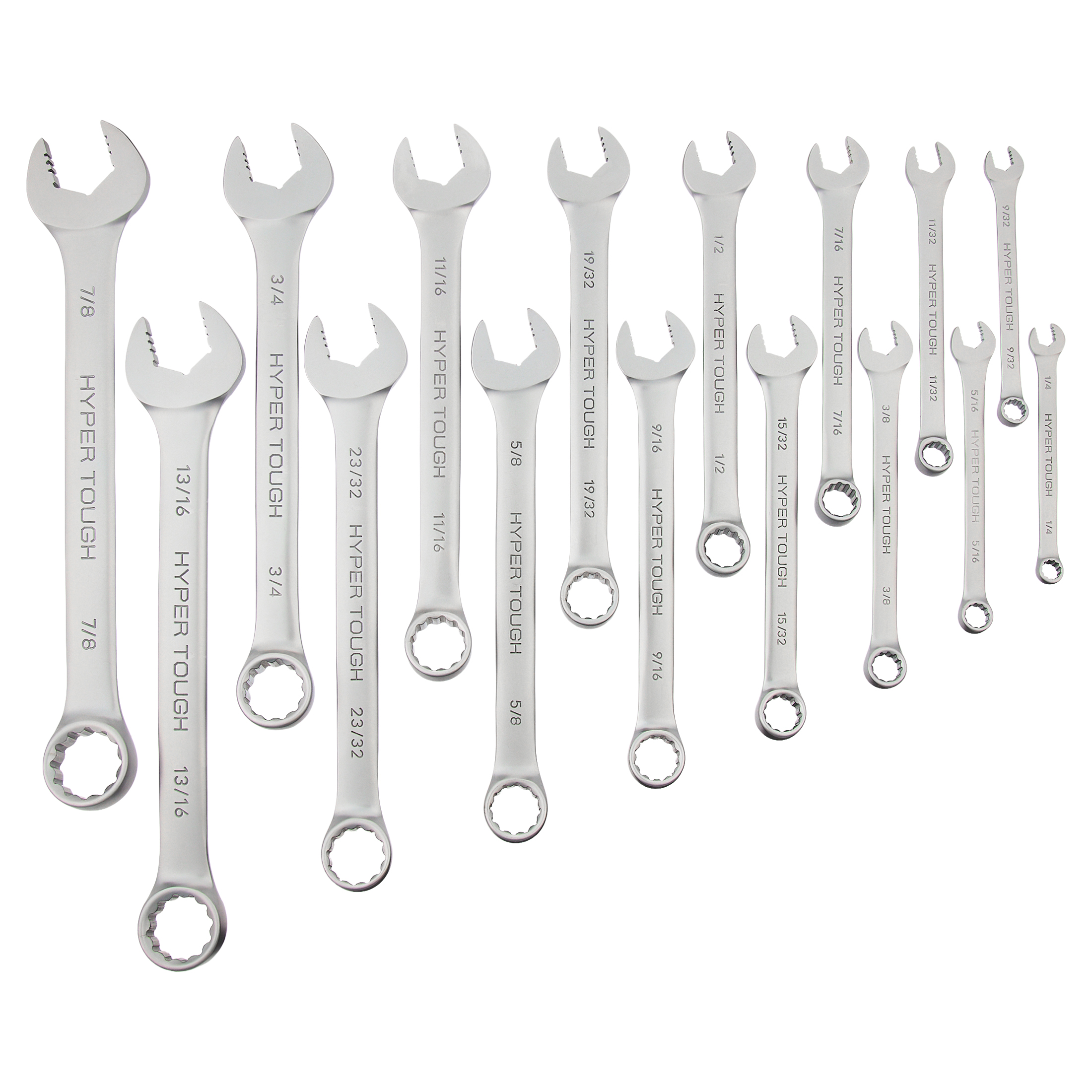 Hyper Tough Combination Wrench Set, 16-Piece SAE photo 5