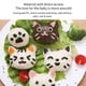 thumbnail image 3 of Cute Smile Cat Sushi Rice Ball Mold Set Sushi Maker Sandwich Herramienta De Bricolaje Herramientas De Cocina Japonesas Noticed HA018490-00, 3 of 6