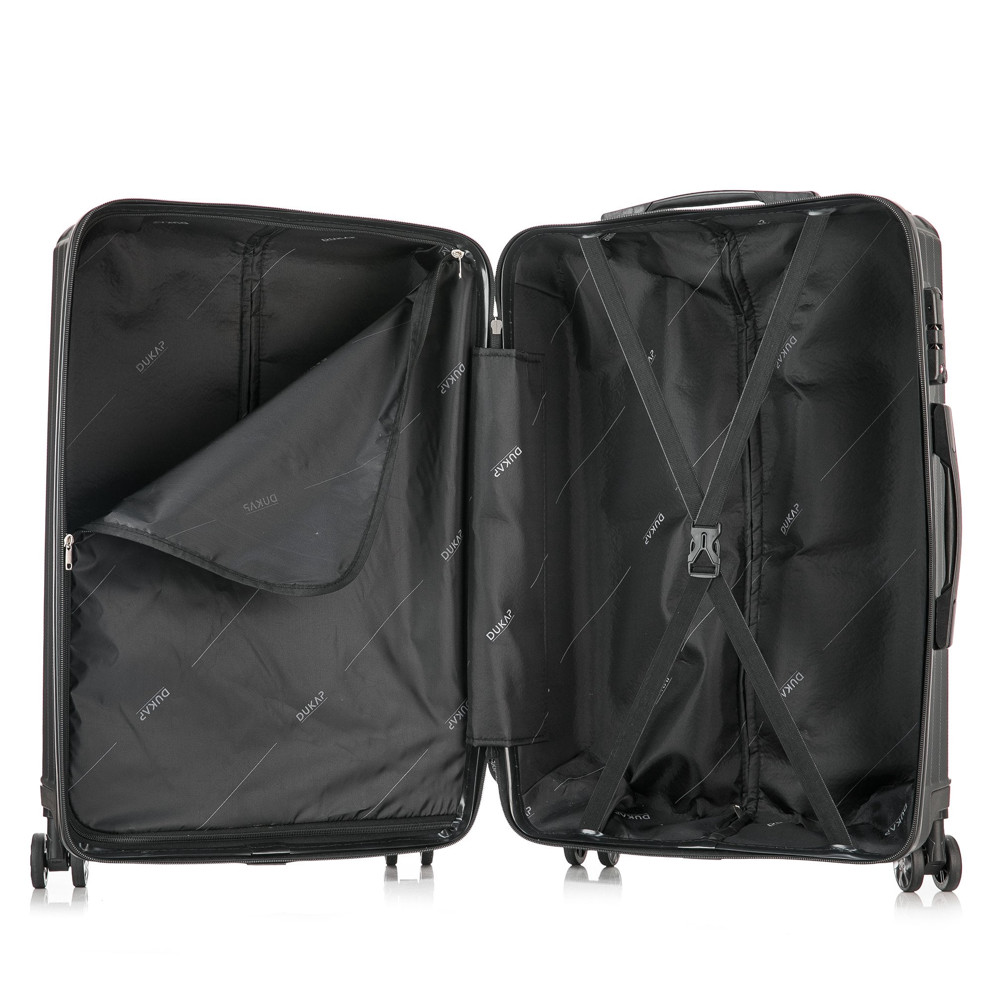 DUKAP STRATOS lightweight hardside spinner 24 inch Black