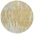 thumbnail image 2 of Addison Rugs Chantille Indoor/Outdoor Transitional Abstract Gold Washable Round Rug, 8' x 8', 2 of 6