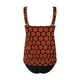 thumbnail image 4 of Traje de Baño Mujer Conjunto de Bikini Push Up Sexy Para Mujer, Traje de Baño de Dos Piezas de Cintura Alta, Tankini Con Estampado Fruncido Retro, Traje de Baño Para Playa, 4 of 4