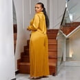 thumbnail image 3 of AURA Women Plus Size Fall Outfit 2 Piece Set Casual Shirt Wide Leg Pants Elegant, 3 of 8