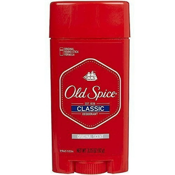 Old Spice Classic Deodorant Stick, Original 3.25 Oz (Pack of 4)