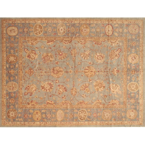 Ahgly Company Indoor Rectangle Traditional Sand Brown Oriental Area Rugs, 5' x 7'