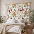 thumbnail image 3 of Vintage Flower Tapestry for Bedroom Wall Hanging Tapestry, Farmhouse Bird Butterfly Red Floral Ceiling Backdrop Tapestries Poster Blanket Wall Decor for Teens Room Living Room Dorm 51" x 59", 3 of 8