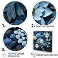 thumbnail image 3 of Designart "Crafted Delights Of Blue Blooms" Flowers Floater Framed Wall Decor, 3 of 5
