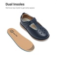 thumbnail image 3 of DREAM PAIRS Toddler Girls' Mary Jane School Dress Shoes with Dual Removable Insoles, Wide Fit & Hook-and-Loop Straps, 3 of 6