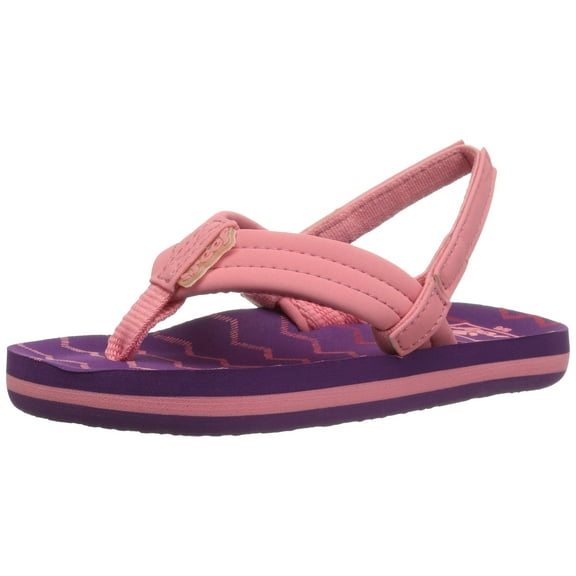 Reef Girls' Little AHI Sandal, chevron, 3-4 Medium US Toddler
