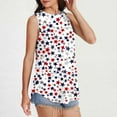thumbnail image 2 of NSLGXD Women's 4th of July Tank Tops Summer Patriotic American Flag Graphic Tees Elegant Sleeveless T Shirts Cami Athletic Crew Neck Tanks S-2XL, 2 of 7