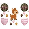 Oh Deer It's A Doe Camo Baby Girl Shower Balloons Decoration Supplies