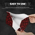 thumbnail image 5 of Lsque Red Skulls Printed Long Tissue Box Cover Holder, Facial Paper Organizer Dispenser,Triangle with Bottom Belt, PVC Leather Decorative Organizer, 5 of 9
