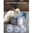 thumbnail image 4 of Fuente de agua inalámbrica para gatos FEELNEEDY de acero inoxidable 3.5L, 4 of 8