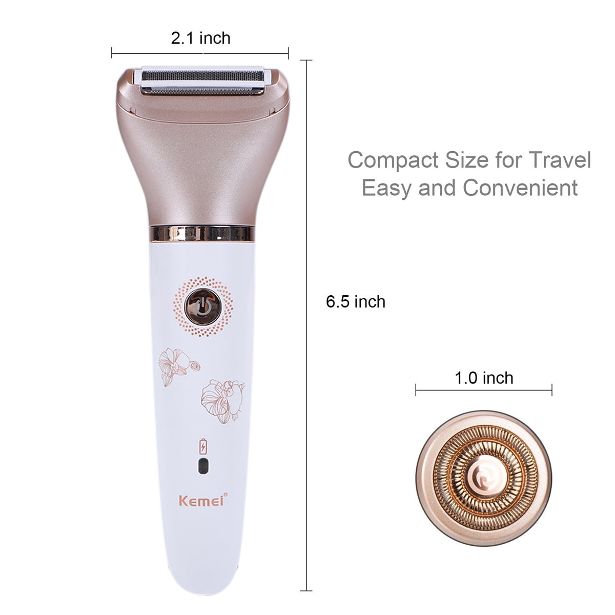 USB Rechargeable Hair Removal for Women.Painless 2-in-1 Body Hair Removal Electric Razor for Face, Legs, Underarms and Bikini, Wet and Dry Cordless Waterproof Hair Shaver