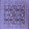 thumbnail image 1 of Ahgly Company Indoor Square Oriental Blue Industrial Area Rugs, 5' Square, 1 of 4