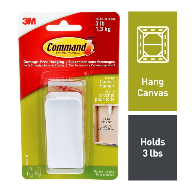 Command™ Canvas Picture Hanger 17044-EF, Large