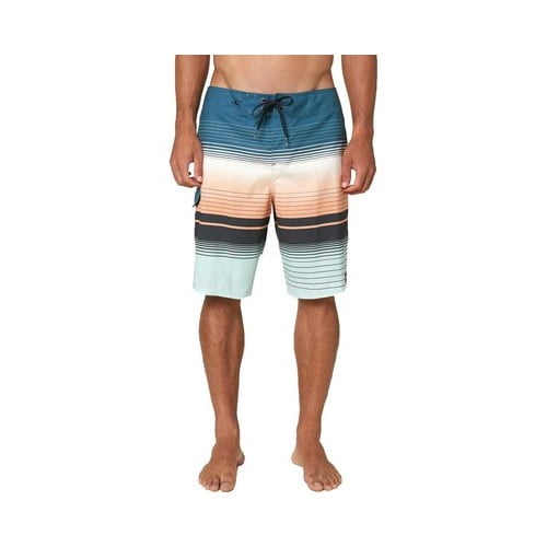 O'Neill Men's Lennox Stripe 21" Boardshorts - 4-Way Stretch, Quick-Dry, Side Pockets