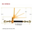 thumbnail image 3 of Peerless QuikBinder H5125-0658 Ratchet Load Binder Tow Chain 5/16-3/8 - 4 Pack, 3 of 10